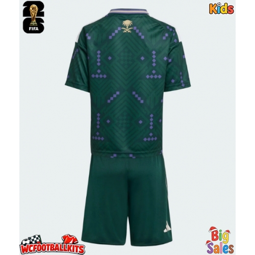 Saudi Arabia Replica Home Stadium Kit for Kids World Cup 2026 Short Sleeve (+ pants)